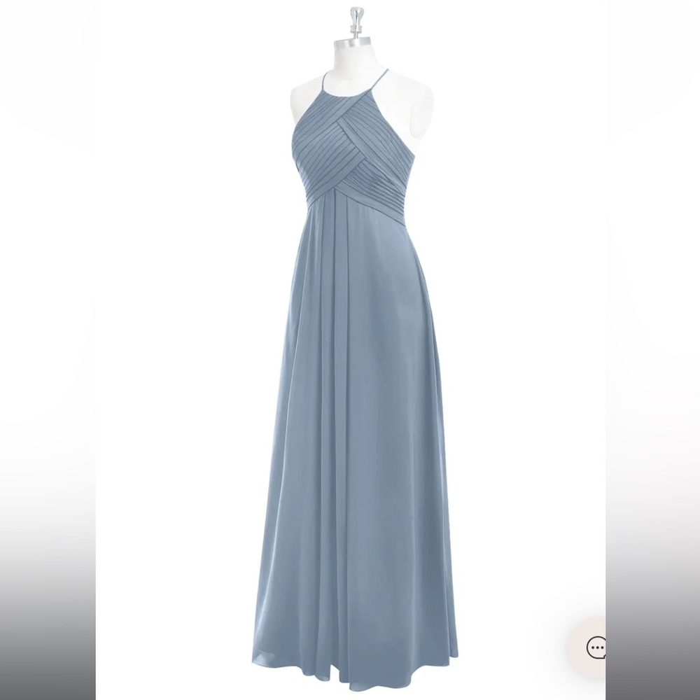 Azazie Ginger Dress - Dusty Blue 🩵